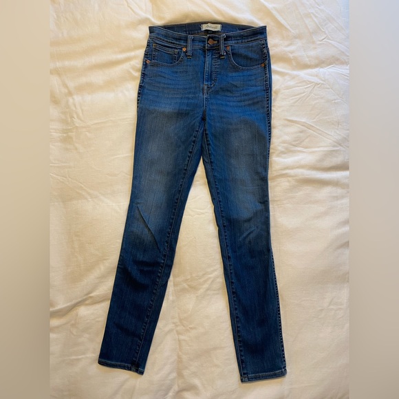 Madewell 10” High-Rise Skinny Jeans in Danny Wash: TENCEL Denim Edition Size 26 - Picture 6 of 8